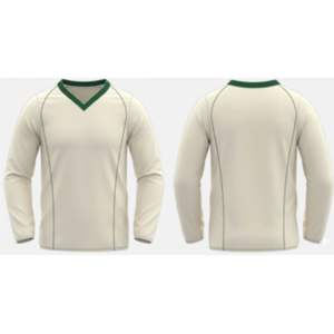 T-shirt de cricket personnalisé Pangujarat à manches longues avec détail de bande sur l'ourlet COOLTECH et doublure en polaire épaisse à double couche Vêtements de sport - Product Image 1