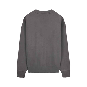 Sudadera térmica de gran tamaño Heavyweight 100% algodón sudadera con estampado de diamantes de imitación Boxy Fit ácido lavado Casual sudadera para hombres - Product Image 4