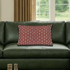 Coussin à imprimé floral bohème - Design Kilim vintage unique, 12"x12" - 30x30 cm - Product Image 5