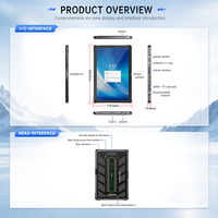 Tablette robuste CENAVA 10 pouces, Android 14, IP68, MT6789V, étanche, tablette industrielle, USB Type-C, NFC