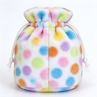 Sac à cordon en peluche unique, pochette en peluche chat, chat aux grands yeux, peluche arc-en-ciel, style bonnet, sac en peluche chaton, pochette en peluche pour enfants