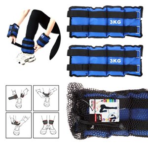 * Presa * 2 pezzi 3kg pesi per polso e caviglia con chiusura in Velcro-casa e giardino/sport e tempo libero - Product Image 3