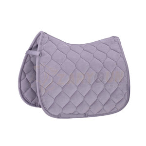 Almohadillas de sillín GP de terciopelo marrón para montar a caballo con tamaño y color personalizables con forro de tela en zigzag Venta en línea - Product Image 4