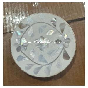 Fournisseur meilleur produit de marque Vadrouille en bois MDF incrusté d'os miroir rond amour écologique fait à la main décoration hôtel mariage - Product Image 6