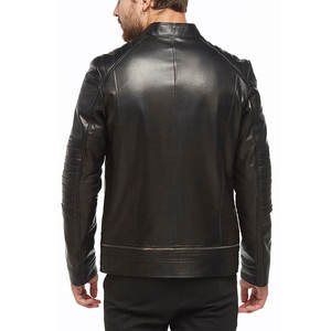Chaqueta de piel de oveja auténtica, estilo urbano, cuello alto, diseño personalizado, impermeable, ecológica, de lona, de alta calidad, para invierno. - Product Image 4