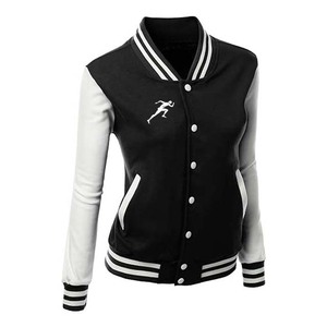 Vêtements pour femmes vestes universitaires nouveauté hiver Letterman vestes Baseball femmes manteaux respirant Logo personnalisé vestes en laine - Product Image 2