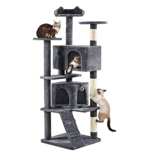 THPCT-0009 Vietnam Supplier Pet Tower for Indoor Cat Furniture Condo Activity Center Play House with Scratching