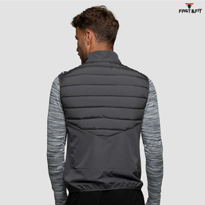 Nouvel arrivage de coupe-vent d'extérieur d'hiver vestes sans manches à capuche respirantes et décontractées fabriquées au Pakistan - Product Image 2