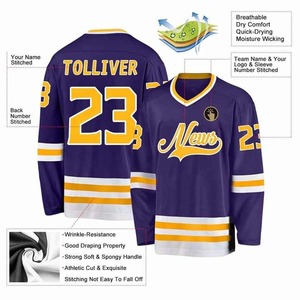เสื้อเจอร์ซีย์ฮ็อกกี้น้ำแข็งแบบสั่งทำสำหรับโรงงานขายส่ง - Product Image 4