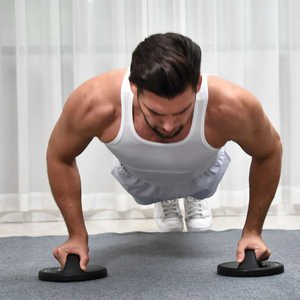 Maniglie rotanti antiscivolo push up Elite con cuscinetti per i piedi e tappetino per sport da palestra a casa - Product Image 5