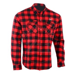 เสื้อเชิ้ตผ้าสักหลาดลายสก็อตสำหรับผู้ชาย คุณภาพสูง ลดราคาพิเศษ สีตามสั่ง ไซส์ใหญ่ ระบายอากาศ กันน้ำ ผ้าฝ้าย % สำหรับขี่มอเตอร์ไซค์ - Product Image 5