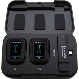 Saramonic Blink 500 ProX B6 Sistema de micrófono Lavalier inalámbrico digital para dos personas con conector de USB-C con estuche de carga - Product Image 1