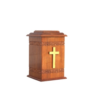 Rosewood Urn <b>Box</b> <b>For</b> Male and Female Brass Cross Urns <b>For</b> Adult <b>Ashes</b> Wood Cremation Urns Funeral - Product Image 1