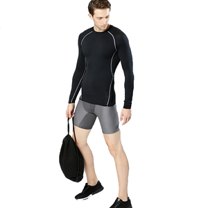 Ropa de artes marciales mixtas Rashguards para hombres logotipo personalizado bordado e impresión Rashguards sin costuras para entrenamiento de gimnasia ropa de entrenamiento - Product Image 4