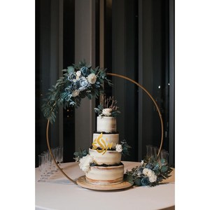 Metal Wedding And Birthday Tabletop <b>Arch</b> Cake Stand Home <b>Decorative</b> Display Stand Unique Design European Stylish Cake Stand - Product Image 2