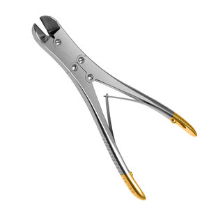 Coupe-fils orthopédique manuel double action en acier inoxydable, instrument chirurgical robuste et ergonomique de 7 pouces, couleur or, vente en gros - Product Image 1