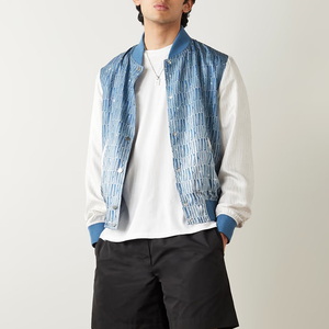 OEM Men Winter Sublimated <b>Baseball</b> <b>Bomber</b> <b>Jacket</b> with Stand Collar Custom Sublimation Premium Quality - Product Image 2