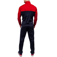 Hoodie Tracksuit untuk musim dingin kasual gaya katun poliester pria Jogging Tracksuit set hitam dicetak desain pakaian olahraga pria