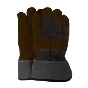 Heavy-Duty Canadian Rigger <b>Gloves</b> Cowhide Split Leather with <b>Long</b> Cuff Safety <b>Gloves</b> Resistant to Garden Spark Industrial Rigger - Product Image 6