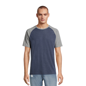 เสื้อยืดคอกลมทรงเข้ารูปสำหรับผู้ชายไซส์ใหญ่ คุณภาพสูง เป็นมิตรกับสิ่งแวดล้อม ดีไซน์สั่งทำได้ ใส่สบายในฤดูร้อน สีพื้น รุ่น BD แขนสั้น - Product Image 5