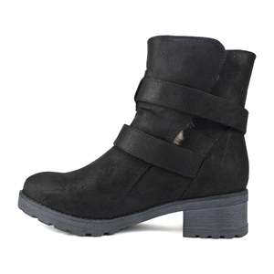 Stivaletto da donna White Mountain in tessuto, con punta chiusa e tacco piatto, colore grigio, taglia 5.5 M, ideale per il freddo - Product Image 1