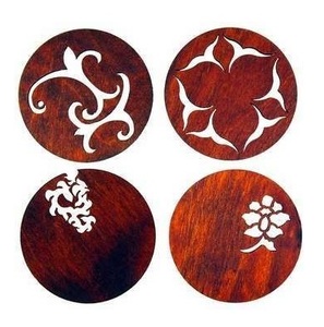 Modern Designer MDF Printed <b>Trivet</b> Handmade Elegant Irregular Customized logo Print Decorative Fancy <b>Trivet</b> Stone Coaster - Product Image 6