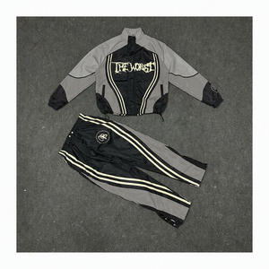 Conjunto Deportivo Cortavientos para Hombre al por Mayor, Chaqueta Deportiva Personalizada con Pantalones a Juego, Ropa Ligera para Entrenamiento y Fitness al Aire Libre - Product Image 2