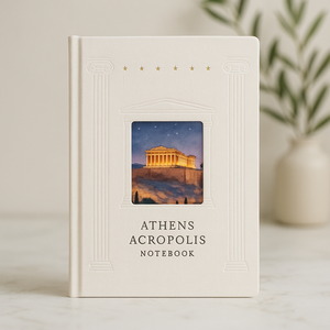 Labon athens Acropolis โน๊ตบุ๊คกรีซออกแบบแลนด์มาร์ค PU cutout journet Debossed Frame เครื่องเขียนออกแบบเอง - Product Image 1