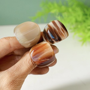 Anillo de Cuerno de Búfalo Pulido, Joyería para Fiestas, Bodas y Aniversarios, Color Natural, Gran Venta - Product Image 1