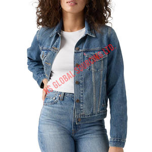 La chaqueta vaquera para mujer combinada con trajes en capas ofrece un borde de moda al tiempo que garantiza la calidez práctica en clima fresco - Product Image 5