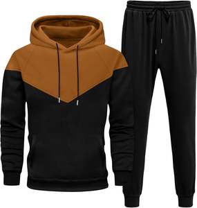 SUDADERO de algodón 100%, conjunto ligero con capucha, cierre de cordón, invierno, ecológico, lavado a la piedra, estampado de diamantes de imitación adornados - Product Image 1