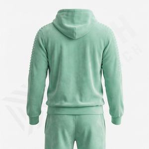 ชุดวอร์มกำมะหยี่ผู้ชายแบบกำหนดเอง ลดราคาพิเศษ ชุดออกกำลังกาย ชุดวิ่ง ชุดกีฬา - Product Image 2