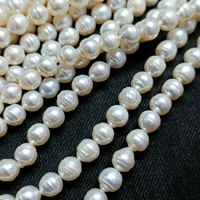 Perles d'eau douce naturelles à haute brillance en vrac Perles de perles de 6-7mm pour la fabrication de bijoux Collier de perles blanches par fabricant