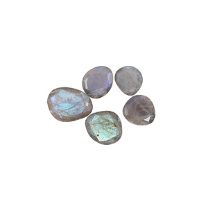 5 pièces naturel Labradorite taille libre Rose coupe 18.95 Cts pierres précieuses en gros Lot pour la fabrication de bijoux - Product Image 4