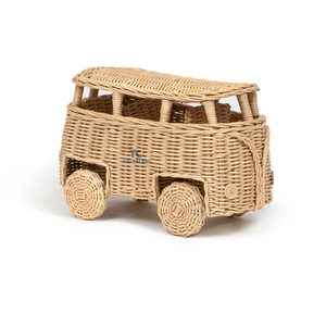 New Arrivals Best Choice Handmade Natural Rattan Toy Storage <b>Car</b> for Kids <b>Children</b> Toys High Quality From Vietnam - Product Image 4