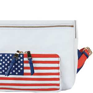 Mochila para portátil de cuero genuino de grano completo blanco de calidad de lujo Diseño geométrico bohemio vintage Borla Fabricado India - Product Image 4