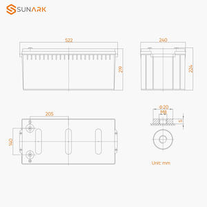 Derin döngüsü Narada 12V 24V 48V 150Ah 200Ah ev için güneş pili - Product Image 2