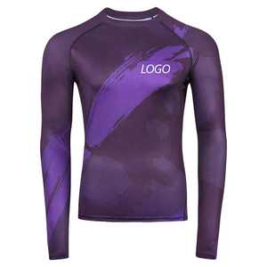 Rashguard de compression respirant multicolores léger pour la salle de sport - Product Image 3