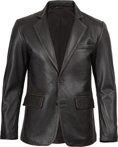 Men's Women's Black Genuine <b>Leather</b> Stand Hooded Windproof Breathable Winter Autumn Casual Stylish New Style <b>Leather</b> <b>Jacket</b> - Product Image 5