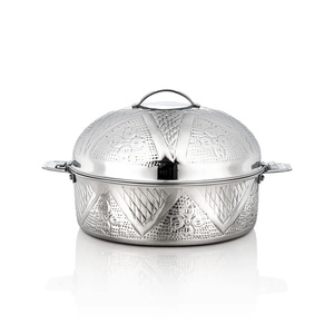 Serveur de nourriture du Golfe fait à la main de qualité supérieure Casseroles rondes en métal pour mariages Design classique - Product Image 2