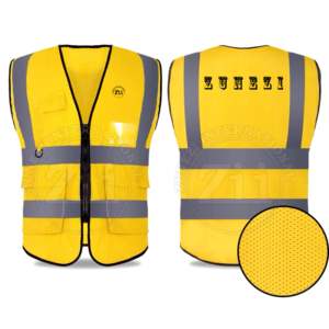 Gilet de sécurité imperméable en polyester léger pour travailleurs de la construction sauvetage d'urgence huile minière haute visibilité réfléchissant - Product Image 2