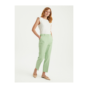 Mezcla de algodón y viscosa, corte regular para pantalones de mujer, alta calidad de Turquía - Product Image 2