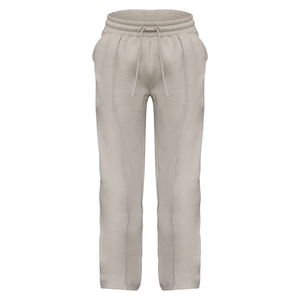 CropTop unisex con pantalón Ropa deportiva Chándal Sudadera con paneles Logotipo personalizado Invierno Sólido Impreso Trajes apilados - Product Image 5