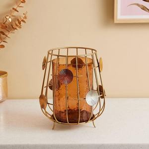 Luxury Metal <b>Candle</b> Stand with Unique Design <b>for</b> Dinner Room Wood Candleholders <b>Lanterns</b> <b>Candle</b> Jars - Product Image 2