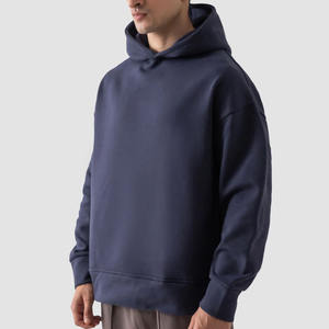 Sudadera con Capucha Extra Grande de Alta Calidad, Color Teel, Superventas, de Lujo para Hombre, 450 g/m², 100 % Algodón, Forro Polar, Diseño Sólido - Product Image 3