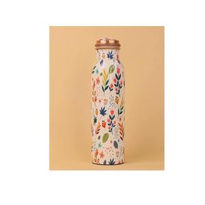 Bouteille d'eau en cuivre émaillé de haute qualité, design classique, taille personnalisée, avec poignée et couvercles, en stock pour la course et les activités de plein air, vente en gros, meilleur prix - Product Image 3