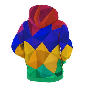 Unisex Custom Logo Full <b>Zip</b> <b>Hooded</b> Knitted Puff Printed Colorful Zipper Anti-Pilling Polyester/Cotton Winter Hoodie for Men - Product Image 2