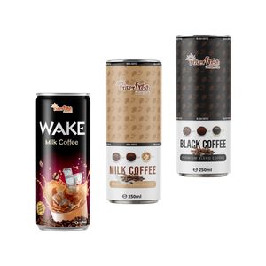 INTERFRESH Prêt à expédier 250ml/180ml Café instantané au lait saveur chocolat Premium Robusta Vietnam OEM Marque privée Faible MOQ Peut - Product Image 1