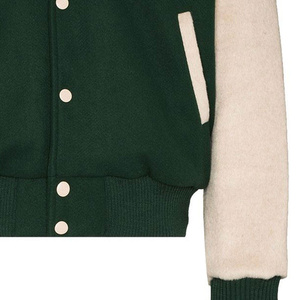 Chaqueta Universitaria con Logotipo Personalizado, Chaqueta de Invierno para Hombre, Material de Lana, Cortavientos, Transpirable, Unisex, Cuello Alto, Ropa Casual - Product Image 6