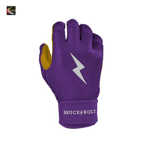 Gants de frappe de baseball professionnels en cuir antidérapant, logo et design personnalisés, qualité Bruce Bolt, fabrication haut de gamme, cuir fendu - Product Image 6
